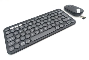 Logitech Pebble 2 Combo Tastatur und Maus Bluetooth - Grafit US-Englisch - Bild 1 von 3