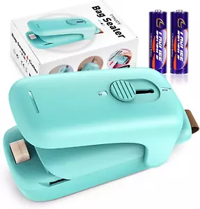 Mini Bag Sealer, Handheld Vacuum Heat Sealer and Cutter, Portable Chip Bag Resea - Picture 1 of 12