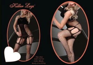 Killer Legs Fishnet Lingerie Cutout Suspender Bodystockings Aphrodite 818JT024 - Picture 1 of 5