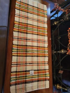 COLECCIÓN HOME de RAGHU 36 EN MESA CORREDOR Naranja, Crema, Marrón ALGODÓN A CUADROS - Imagen 1 de 3