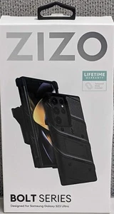 ZIZO BOLT Bundle Case with Tempered Glass For Samsung Galaxy S23 Ultra - Black - Picture 1 of 2