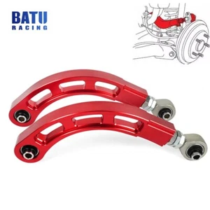 2X Red Bearing Adjustable Rear Camber Arm Kit for 02-06 08-17 Mitsubishi Lancer - Picture 1 of 11