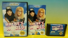 Wayne's World Sega Genesis 1993 Rare Game Tested Box Complete Manual Cover