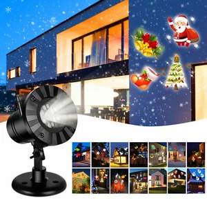 LED Laser Christmas Projector Light Outdoor Party Landscape Lamp with 14 Pattern - Picture 1 of 12