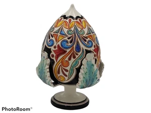 Pumo in ceramica pezzo unico lavorato completamente a mano con tecnica graffito - Imagen 1 de 9