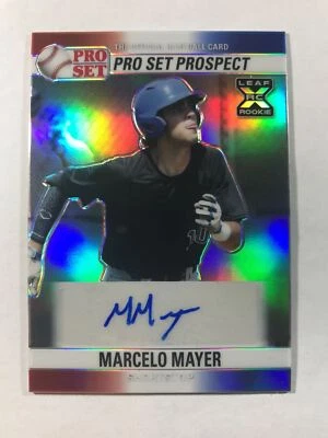 2021 Pro Set Metal RWB Auto Marcelo Mayer XRC - Red Sox 3/6 - Image 1 of 2
