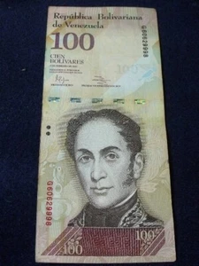 2011 Venezuela 100 Bolivar Banknote.   Kostenloser Versand! - Bild 1 von 3
