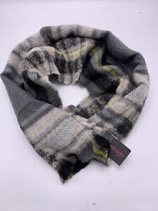NWT  Echo Design Women's rectangle plaid wool blend scarf R356