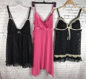3 GRANDES LENCERÍA TOPS SEXY CHEMISE BABYDOLL DREAMGIRL LÍNEA D SELLO HÚMEDO (C57) - Imagen 1 de 11