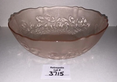 Arcoroc France Rosa Pink Rosaline Glass Soup Salad 6" Bowl - Image 1 of 4
