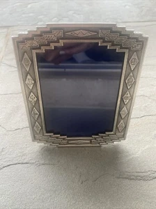 Heritage Metal Works Inc. Fine Peweter 4”x6” Aztec South West Picture Frame 1991 - Picture 1 of 9
