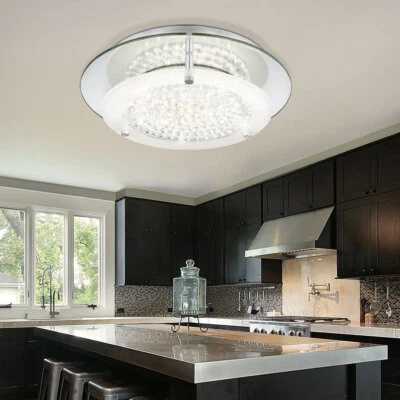 Design LED Plafonnier LED Cristal Lampe Miroir Salle À Manger Éclairage - Photo 1/4