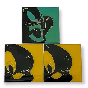 1998 Set mit 3 Looney Tunes Magneten - 2 Tweety und 1 Bugs Bunny - Bild 1 von 3