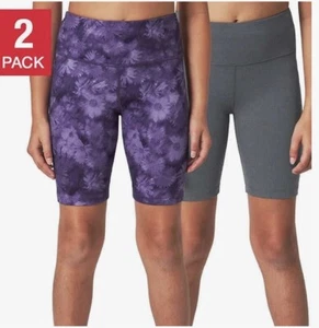 Mondetta Youth Girls' 2-pack Bike Short Size S- 7/8 New Soft Peached Fabric - Picture 1 of 6
