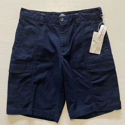 NWT Tommy Bahama 30 x 10" Ocean Deep Blue Key Isles Cargo Shorts Stretch Canvas - Image 1 of 4