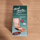 Mont Marte Paints & Brushes PORTABLE Timber ART BOX Multi-Purpose NEW IN BOX