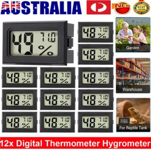 1-12pcs LCD Mini Digital Thermometer Hygrometer Temperature Humidity Meter Gauge - Picture 1 of 12