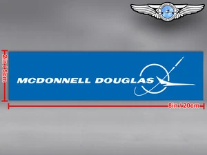 MCDONNELL DOUGLAS MD RECTANGULAR LOGO DECAL / STICKER - Picture 1 of 4