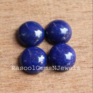 3x3 - 20x20 mm Round Natural Lapis Lazuli Cabochon Loose Gemstone Jewelry Making