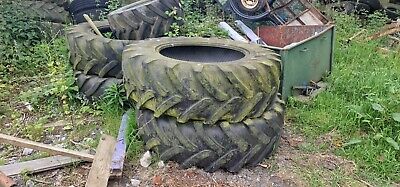 4 Used Tractor Tyres 18.4 R 34 X M 27 • 600£