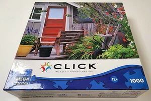 CLICK Jigsaw Mega Puzzle Rompecabezas 1000 pcs Ages 12+ Garden Shed 27X19 2012 - Picture 1 of 5