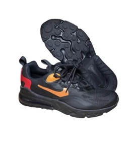 Nike Air Max 270 React GS Black Running Shoe CV9638-001 Sz 7 Youth (Women's 8.5) - Picture 1 of 6
