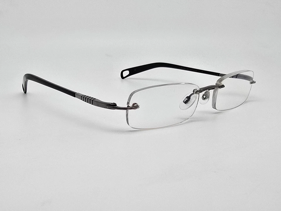 Armação de óculos FreudenHaus Austin Flex IV Gunmetal titânio sem aro Japão 45mm - Imagem 1 de 4