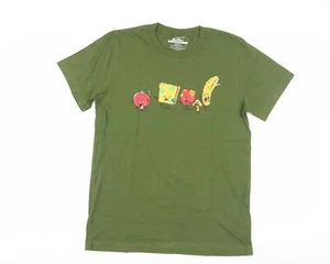 Threadless Men's Green Cartoon Graphic T-Shirt Medium - Picture 1 of 12