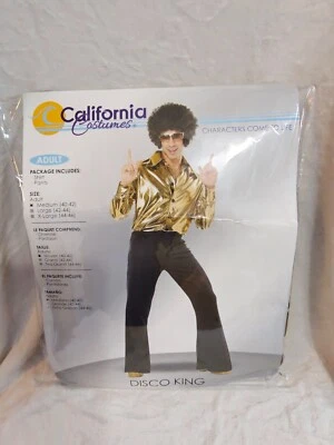 Мужской золотой королевский костюм диско средний - Изображение 1 из 4