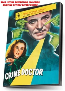 CRIME DOCTOR 10 MYSTERY MOVIE REMASTERED DVD COLLECTION NEW WARNER BAXTER - Picture 1 of 1