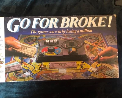 Vintage Go For Broke!  - Board Game MB Games 1985 Edition - Image 1 of 4