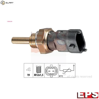 SENSOR COOLANT TEMPERATURE 1.830.264 FOR CADILLAC SUZUKI S-CROSS/SUV/SX4  JEEP - Image 1 of 4