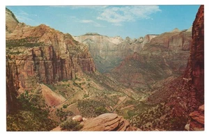 Zion Utah Pine Creek Canyon Overlook Trail Postcard by Carl E. Jepson - Picture 1 of 2