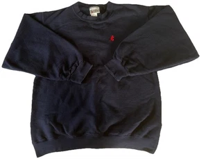 Vintage 90s Walt Disney World Mickey Mouse Blue Embroidered Crewneck Sweatshirt - Picture 1 of 4