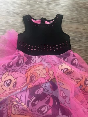 My Little Pony Girls Dress Size. XS (6/6x) Black and Pink Tulle Skirt - Image 1 of 4