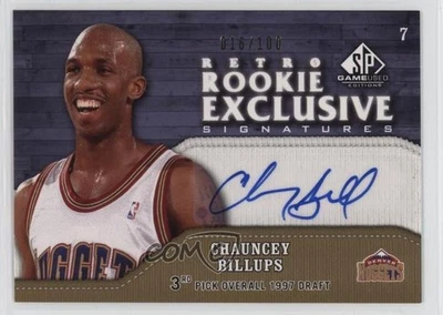 2009 SP Game Used Retro Rookie Exclusive Signatures Chauncey Billups Auto HOF - Image 1 of 3