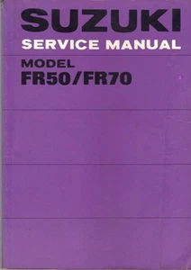 SUZUKI FR50 & FR70,STEP THROUGH,FACTORY WORKSHOP MANUAL 1974,1975 - Picture 1 of 1