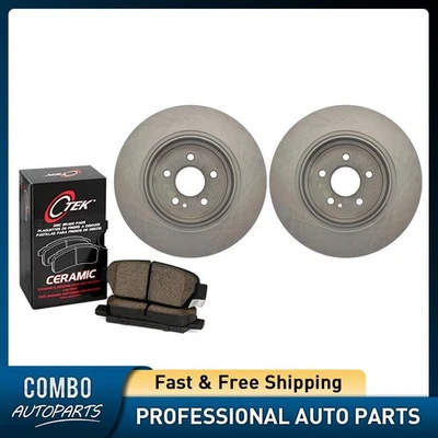 Rear Disc Brake Pad Set Disc Brake Rotor fits 2001-2003 Mercedes-Benz ML55 AMG - Image 1 of 4