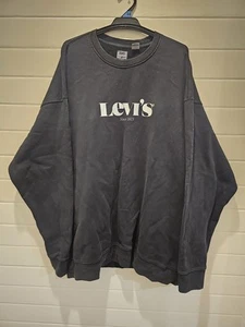 Levis Sweater Mens XXL Black Jumper Pullover  - Picture 1 of 7