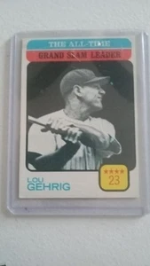 1973 Topps Lou Gehrig #472 All Time Grand Slam Leader New York Yankees Baseball - Picture 1 of 2