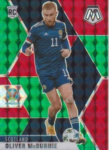 2020-21 Panini Mosaic UEFA Euro Mosaic Choice Red and Green RC Oliver McBurnie - Bild 1 von 2