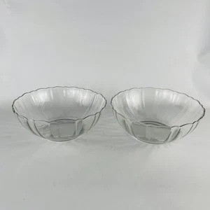 Arcoroc France Vintage Glass Serving Bowls Scalloped Edge 9” - Picture 1 of 6