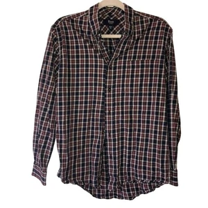 G.H. Camisa de manga larga a cuadros pequeña 100 % algodón Bass & Co. para hombre - Imagen 1 de 6