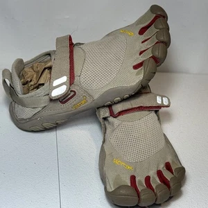 Vibram Fivefingers W4423 Gray Red Barefoot Running Shoes Womens Sz 36 - Picture 1 of 19