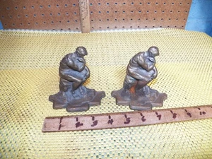 Fermalibri vintage IL PENSATORE in bronzo fuso - Foto 1 di 6
