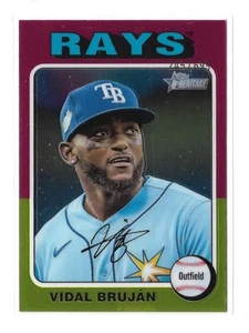 2024 Topps Heritage High Number - Vidal Brujan Chrome Refractor /699  #215 - Picture 1 of 2
