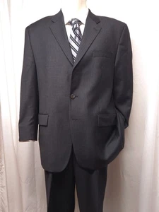 RALPH LAUREN Charcoal Stripe Suit 44R Cashmere/Wool Blend 3 button - Picture 1 of 11