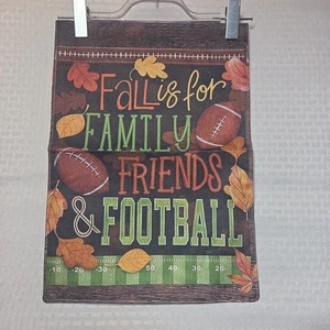 Garden Flag Fall Burlap Family Friends Football Autumn Yard Outdoor Decor - Picture 1 of 10