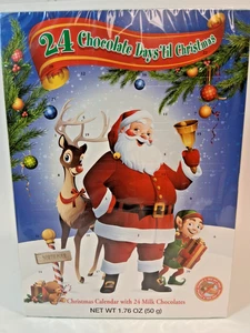 Christmas Milk Chocolate 24 Days Holiday Advent Calendar Christmas countdown - Picture 1 of 4