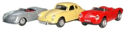 Cararama PN002 3 Coche Set Porsche 1 , 356B 550A 1/72 Escala T48Post - Imagen 1 de 4